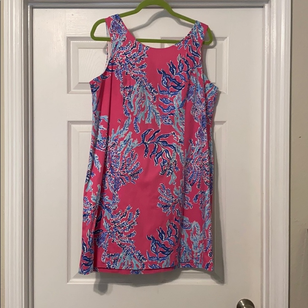 Lilly Pulitzer pink coral shift dress